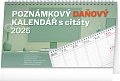 NOTIQUE Stolní kalendář Poznámkový daňový s citáty 2025, 25 x 14,5 cm