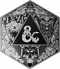 Puzzle Dungeons and Dragons - Kostka v plechové krabičce 750 dílků