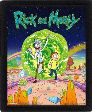 Obraz 3D Ricky a Morty - Portal