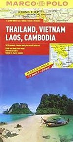 Thajsko, Laos, Vietnam, Kambodža/mapa