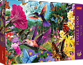 Puzzle Premium Plus - Čajový čas: Zahrada kolibříků 1000 dílků 68,3x48cm v krabici 40x27x6cm