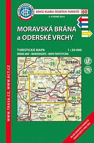 Moravská brána,Oderské vrchy /KČT 60 1:50T Turistická mapa