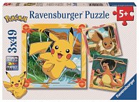 Puzzle Pokémon 3x49 dílků