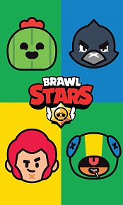 Dětský ručník Brawl Stars Portréty 30x50 cm