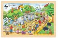 Goki Puzzle Návštěva ZOO 24 dílků - dřevěné