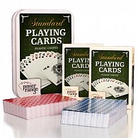 Standard Poker 2x balíček karet v kovové krabičce