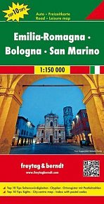 AK 0622 Emilia Romagna, Boloňa, San Marino 1:150 000 / automapa + rekreační mapa