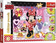 Trefl Puzzle Minnie a Daisy / 100 dílků, třpytivé