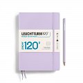 Leuchtturm1917 Zápisník 120G Lilac Medium A5 linkovaný