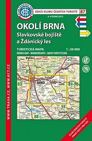 Okolí Brna, Slavkovsko /KČT 87 1:50T Turistická mapa