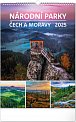 Kalendář 2025 nástěnný: Národní parky Čech a Moravy, 33 × 46 cm
