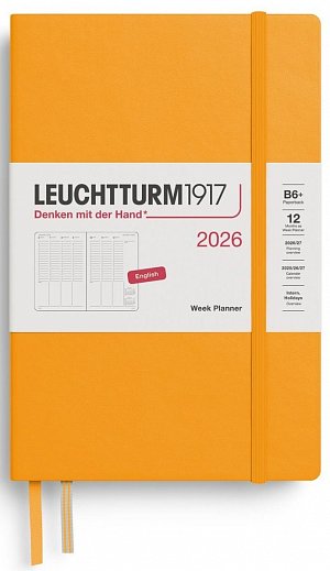 Week Planner 2026 Paperback (B6+) Rising Sun