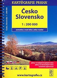 Česko Slovensko-autoatlas 1:200 000