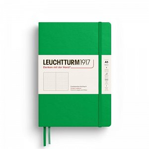 Leuchtturm1917 Zápisník Spring Leaf Medium A5 tečkovaný