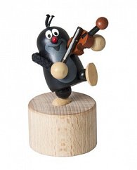 Mačkací figurka Krtek houslista
