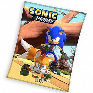 Dětská deka Ježek Sonic a Tails 130x170 cm