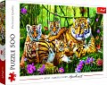 Trefl Puzzle Tygří rodina / 500 dílků