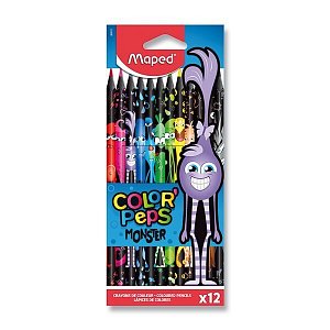 Maped - Bezdřevé pastelky Color´Peps Monster 12 ks