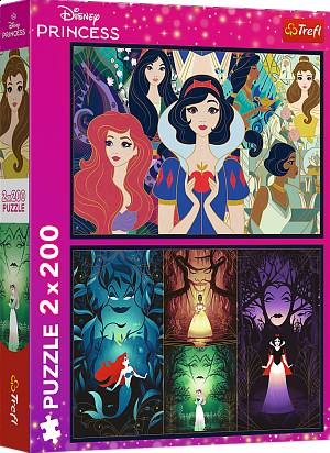 Puzzle 2x200 dílků Disney Princezny
