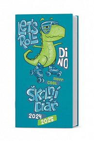 Školní diář 2024/2025 měsíční Dino