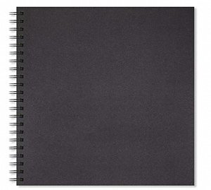 Artgecko skicák 200g Shady 300x300 mm na šířku 40 černých listů