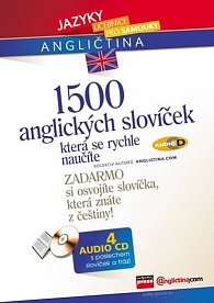 1500 anglických slovíček + 4 audio CD
