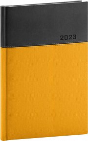 Diář 2023: Dado - žlutočerný, týdenní, 15 × 21 cm