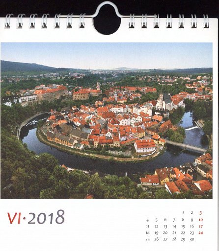 Náhled Kalendář pohlednicový 2018 - Český Krumlov/červánek