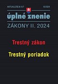 Aktualizácia II/7 2024 Trestný zákon, Trestný poriadok