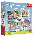 Puzzle Bluey a její svět 4v1 (12,15,20,24 dílků)