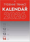 Kalendář 2026 nástěnný: Trhací týdenní A5