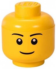Úložný box LEGO hlava (velikost S) - chlapec