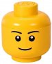 Úložný box LEGO hlava (velikost S) - chlapec