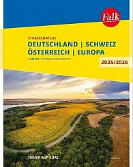 Německo, Rakousko, Švýcarsko 1:300 000 / atlas Falk 25/26 (spirála)