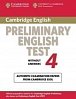 Cambridge Preliminary English Test 4 Student´s Book Without Answers