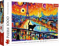 Puzzle Kočka v Paříži 1000 dílků