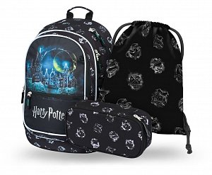 BAAGL Set 3 ks Core - Harry Potter Bradavice (batoh, penál, sáček)