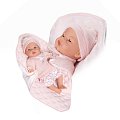 Antonio Juan 14365 BIMBA - mrkací panenka miminko se zvuky a měkkým látkovým tělem - 37 cm