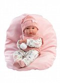 Llorens 63504 NEW BORN HOLČIČKA - realistická panenka miminko s celovinylovým tělem - 35 cm