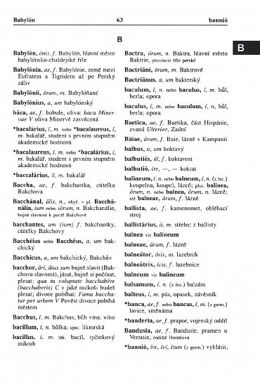Náhled Latinsko/český slovník