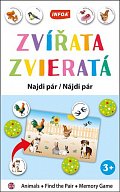 Výuková hra (krabička) Najdi pár - Zvířata / Zvieratá