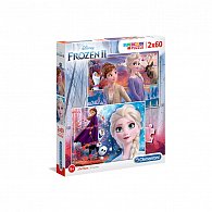 Puzzle Supercolor 2x60 dílků Frozen 2