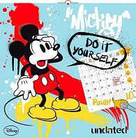 Kalendář - W. Disney Mickey Mouse omalovánkový - nástěnný (CZ, SK, HU, GB)