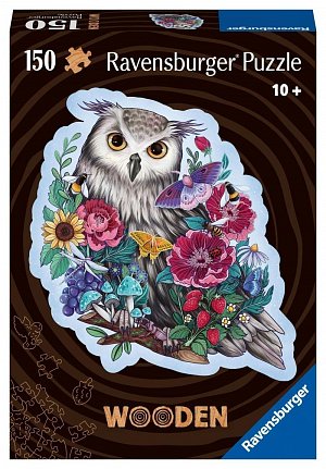 Puzzle Tajemná sova 150 dílků (dřevěné)