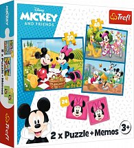 Trefl Puzzle Mickey a přátelé / 30+48 dílků+pexeso