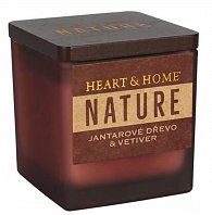 Svíčka 80g NATURE Jantarové dřevo & vetiver