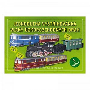 Vlaky úzkorozchodných drah - Jednoduchá vystřihovánka, 3.  vydání