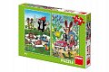 Krtek se raduje: puzzle 2x48 dílků