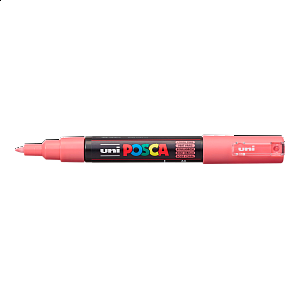 Posca akrylový popisovač PC-1M, 0,7 - 1 mm, korálově růžová (extra tenký kulatý hrot)