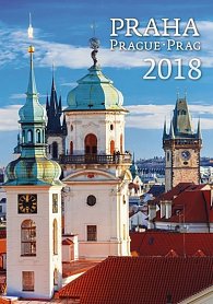 Kalendář nástěnný 2018 - Praha 450x315